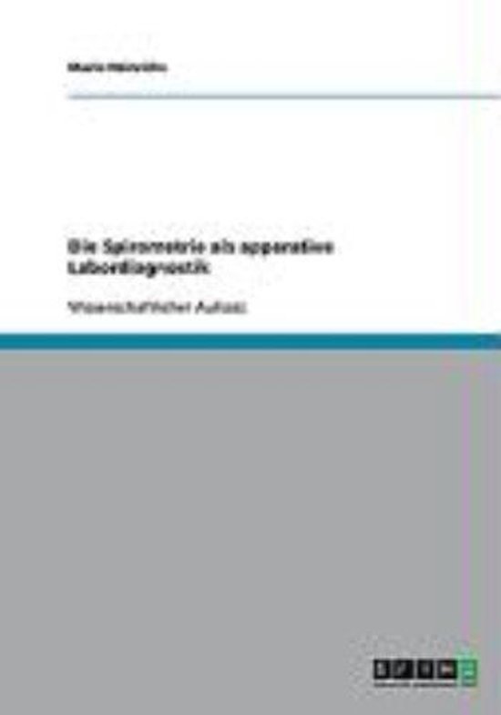 Die Spirometrie ALS Apparative Labordiagnostik - cover