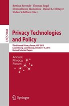 Lecture Notes in Computer Science 9484 - Privacy Technologies and Policy