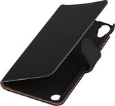 Bookstyle Wallet Case Hoesjes voor HTC Desire 530 Zwart