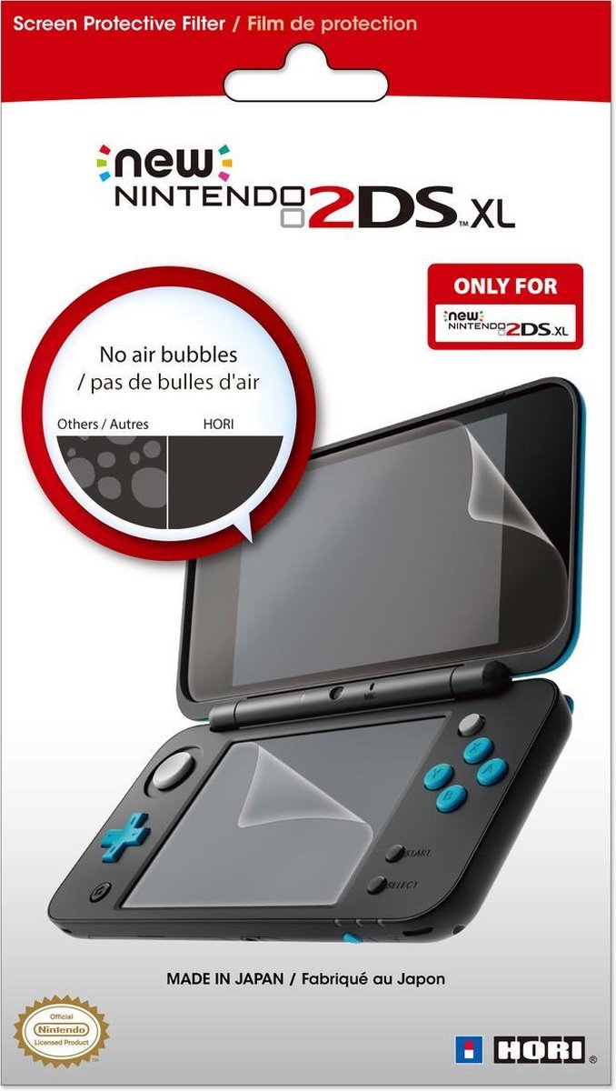 Hori Protective Filter - Official licensed - Transparant - New Nintendo 2DS XL