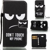 Do not touch agenda wallet case hoesje Samsung Galaxy A3 (2017)