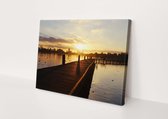 Kralingse Plas | Rotterdam | Steden | Canvasdoek | Wanddecoratie | 30CM x 20CM | Schilderij | Foto op canvas