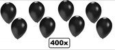 400x Ballonnen zwart - ballon halloween black and white begrafenis helium festival