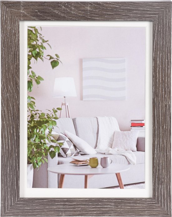Fotolijst - Henzo - Modern - Fotomaat 15x20 cm - Donkergrijs
