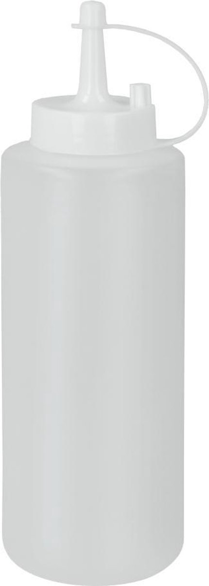 Metaltex 252960 375ml knijpfles - doseerfles - garneerfles - sausfles - knijpfles transparant - knijpflessen