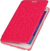 Easy Booktype hoesje Geschikt voor Samsung Galaxy Note 4 N910F Roze
