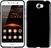 MP Case Zwart TPU back cover voor Huawei Y5 2 / Y6 2 Compact / Y6 II Compact Achterkant/backcover