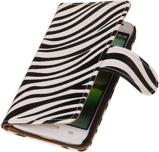 accessoires wasmiddel Schuldenaar Huawei Ascend G510 Book Case Zebra Hoesje | bol.com