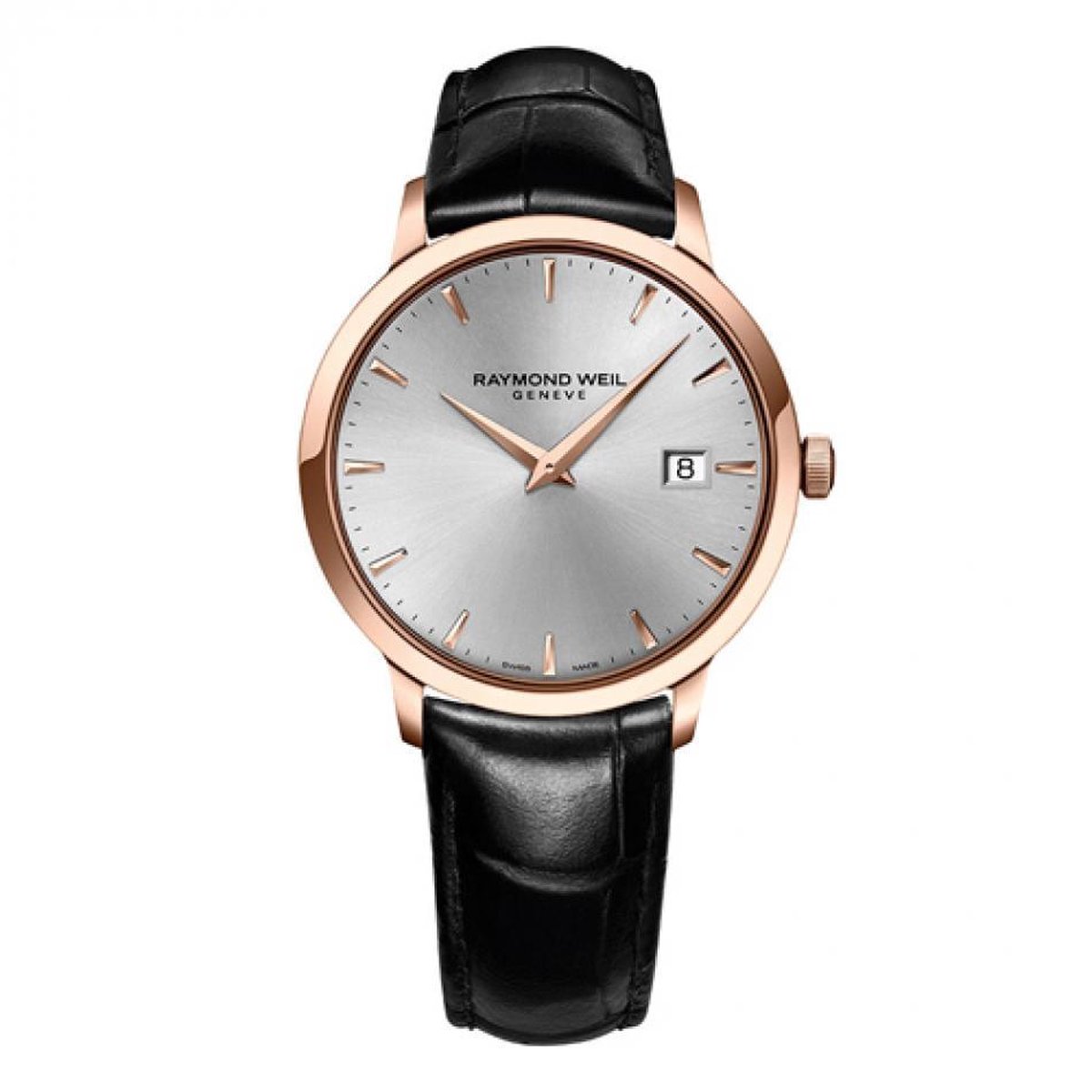 Raymond Weil Toccata 5488-PC5-65001 Horloge Leer Saffier 39mm