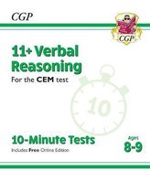 New 11+ CEM 10-Minute Tests: Verbal Reasoning - Ages 8-9 (with Online Edition)