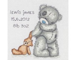 borduurpakket TT220 me to you, geboorte, teddy birth