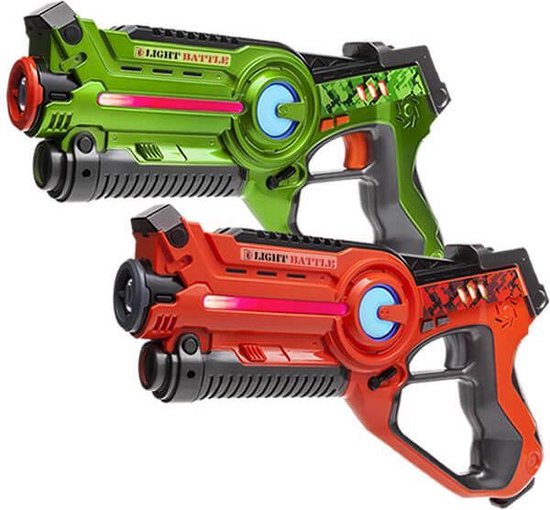 2x Light Battle Active lasergame pistool | Lasergame spel – Groen en