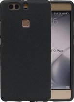 Zwart Zand TPU back case cover cover voor Huawei P9 Plus