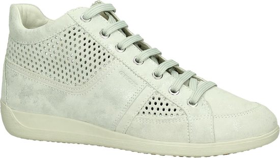 Geox - D 7268 B - Sneaker hoog gekleed - Dames - Maat 40 - Zilver - 1002  -Off White... | bol.com