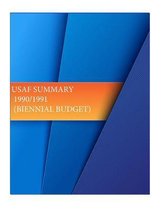 USAF Summarry 1990/1991 (Biennial Budget)