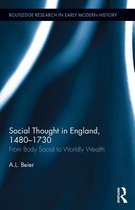 Routledge Research in Early Modern History - Social Thought in England, 1480-1730