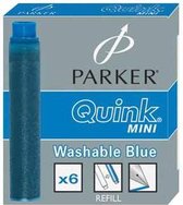 Parker Esprit Inktpatronen Quink Blue 6x