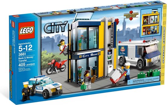LEGO City Bank en Geld Transporter - 3661 | bol.com