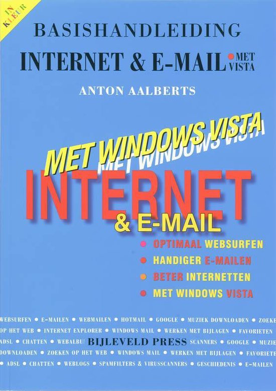 Cover van het boek 'Basishandleiding Internet & Vista' van Anton Aalberts