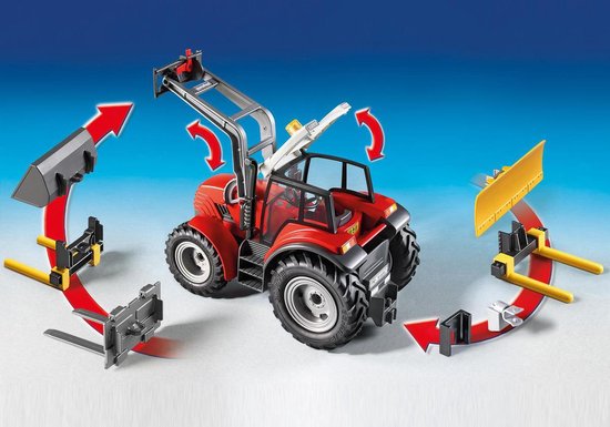 PLAYMOBIL Grand tracteur rouge avec outils - 6867 | bol.com