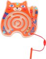 Afbeelding van het spelletje Tooky Toy Doolhofspel Junior 18,3 X 20 Cm Hout Oranje 3-delig