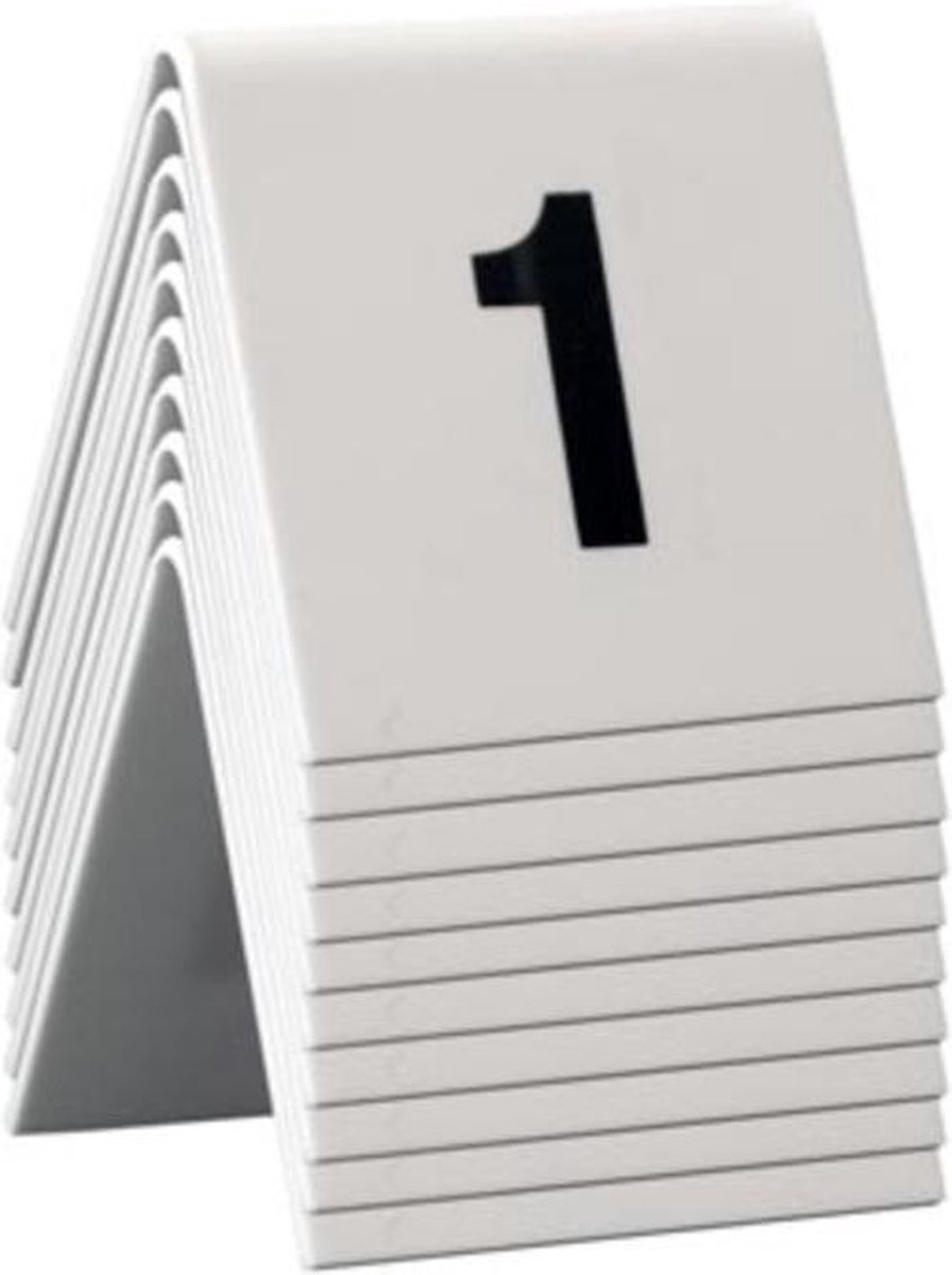 SECURIT TAFELNUMMER SET 1-10