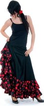 Spaanse Flamenco Luxe Rok - Maat L - Stippen en Volantes - Verkleed Rok