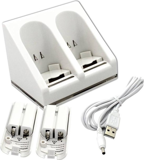 escaleren Ideaal kloof Wii duo oplaadstation - oplader Wii controller - Wii docking station -  DisQounts | bol.com