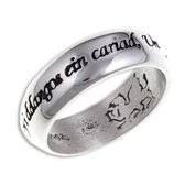 Welsh Liefde zilveren Ring Maat 59