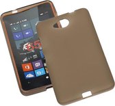 Microsoft Lumia 650 TPU Hoesje Transparant Grijs