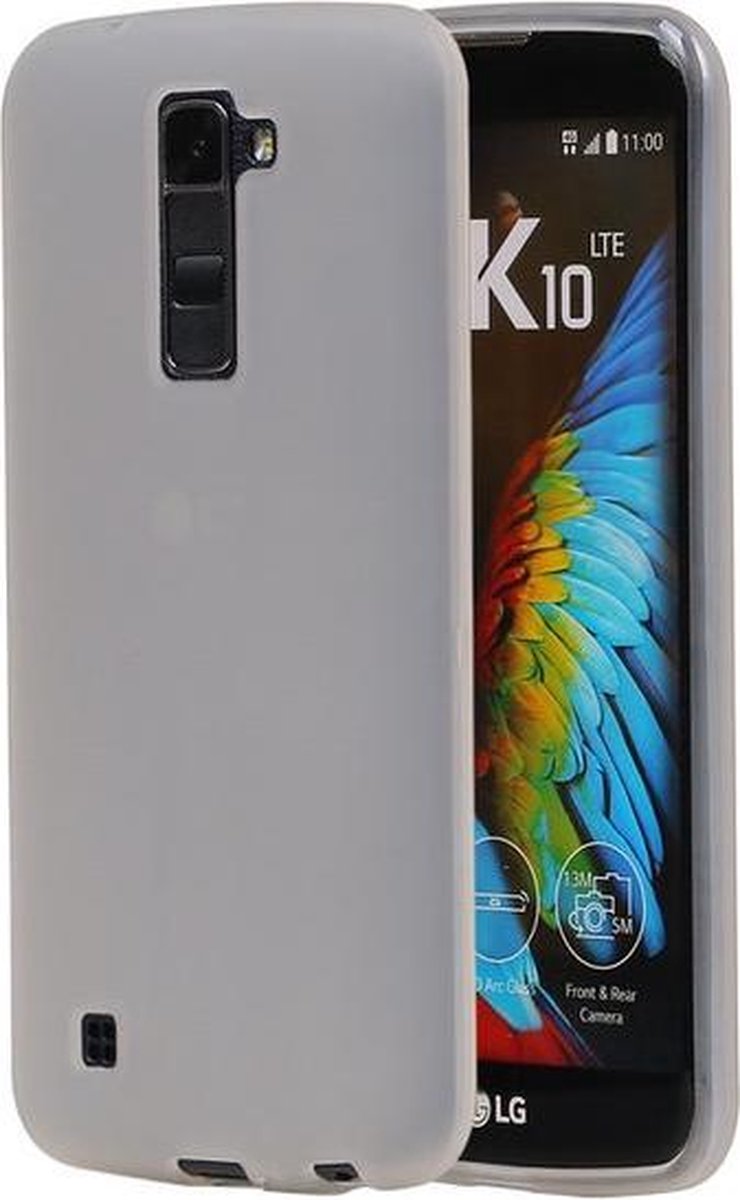 LG K10 TPU Back Cover Hoesje Transparant Wit