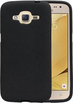 Sand Look TPU Hoesje voor Galaxy J2 2016 J210F Zwart