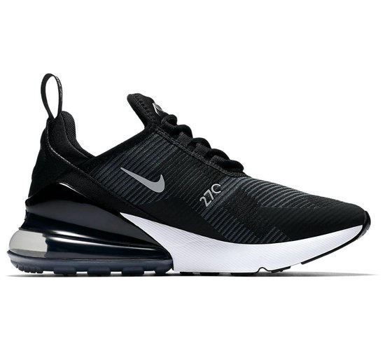 botsen Inactief thee Nike Air Max 270 Sneakers Junior Sneakers - Maat 39 - Unisex - zwart/wit |  bol.com