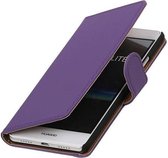 Mobieletelefoonhoesje.nl - Effen Bookstyle Hoesje voor Huawei P9 Lite Paars