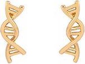 24/7 Jewelry Collection DNA Oorbellen - Molecuul - Goudkleurig