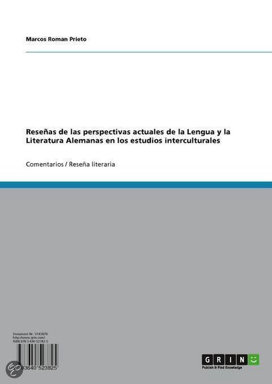 Rese As De Las Perspectivas Actuales De La Lengua Y La Literatura Alemanas En Los...