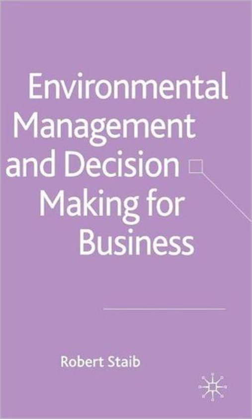 Environmental Management and Decision Making for Business - cover