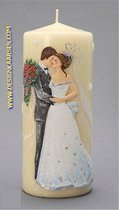 Huwelijkskaars, XXL, H: 22 cm