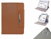 Woxter Nimbus 85 Q Diamond Class Cover, 360° Draaibare Hoes, Luxe Case, Kleur Bruin, merk i12Cover