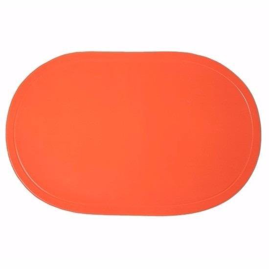 4x ovale placemats oranje 28 cm | bol.com