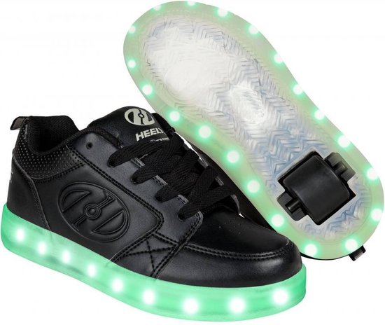 Heelys Rolschoenen LED lampjes - Premium 1 Lo - Zwart - Maat 32 | bol.com