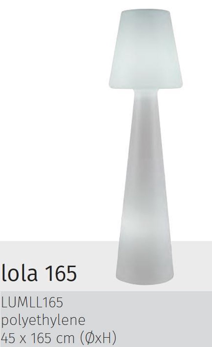 NewGarden Lola 165 cm Wireless LED Multicolor buitenverlichting staande  lamp wit kunststof | bol.com