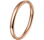 The Jewelry Collection Bangle Scharnier Ovale Buis 8 X 60 mm - Ros�goud