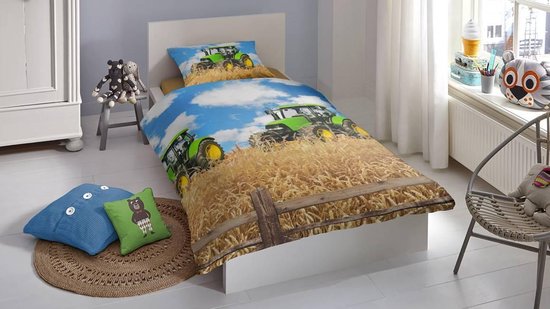 Good Morning Farmer - Dekbedovertrek - Junior - 120x150 cm + 1 kussensloop  60x70 cm -... | bol.com
