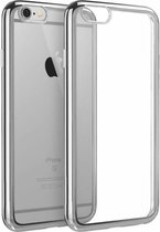 Xssive Transparant Hoesje voor Apple iPhone 7 Plus  - TPU - Zilveren Rand