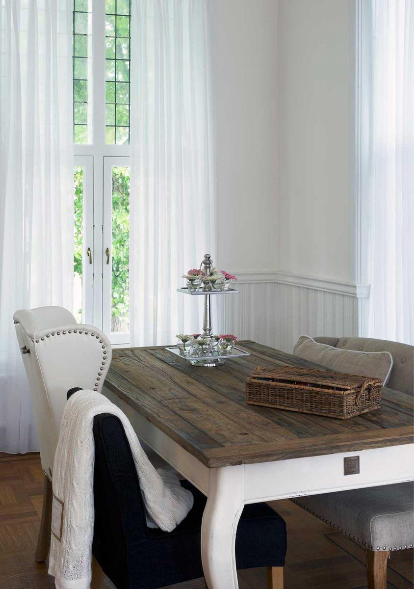 Perforeren suspensie Corrupt Riviera Maison Eettafel - Driftwood Dining Table - 160x90 cm - Wit | bol.com