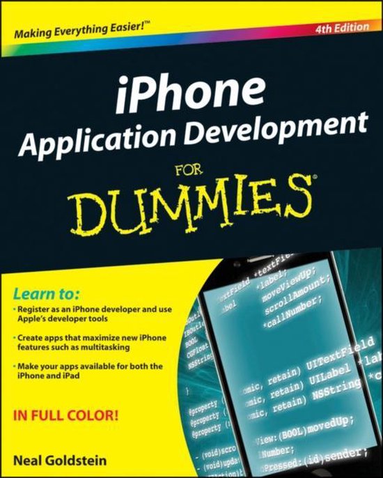 Iphone Application Development for Dummies 4th Edition - cover