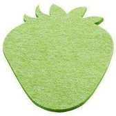 Daff Onderzetter - Vilt - Aardbei - 14 cm - Jelly green