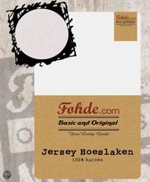 Fohde Hoeslaken Jersey hoeslaken - 120 X 200 cm - Wit
