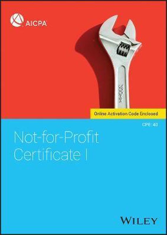 Not for Profit Certificate I 9781119545163 Aicpa Boeken bol com